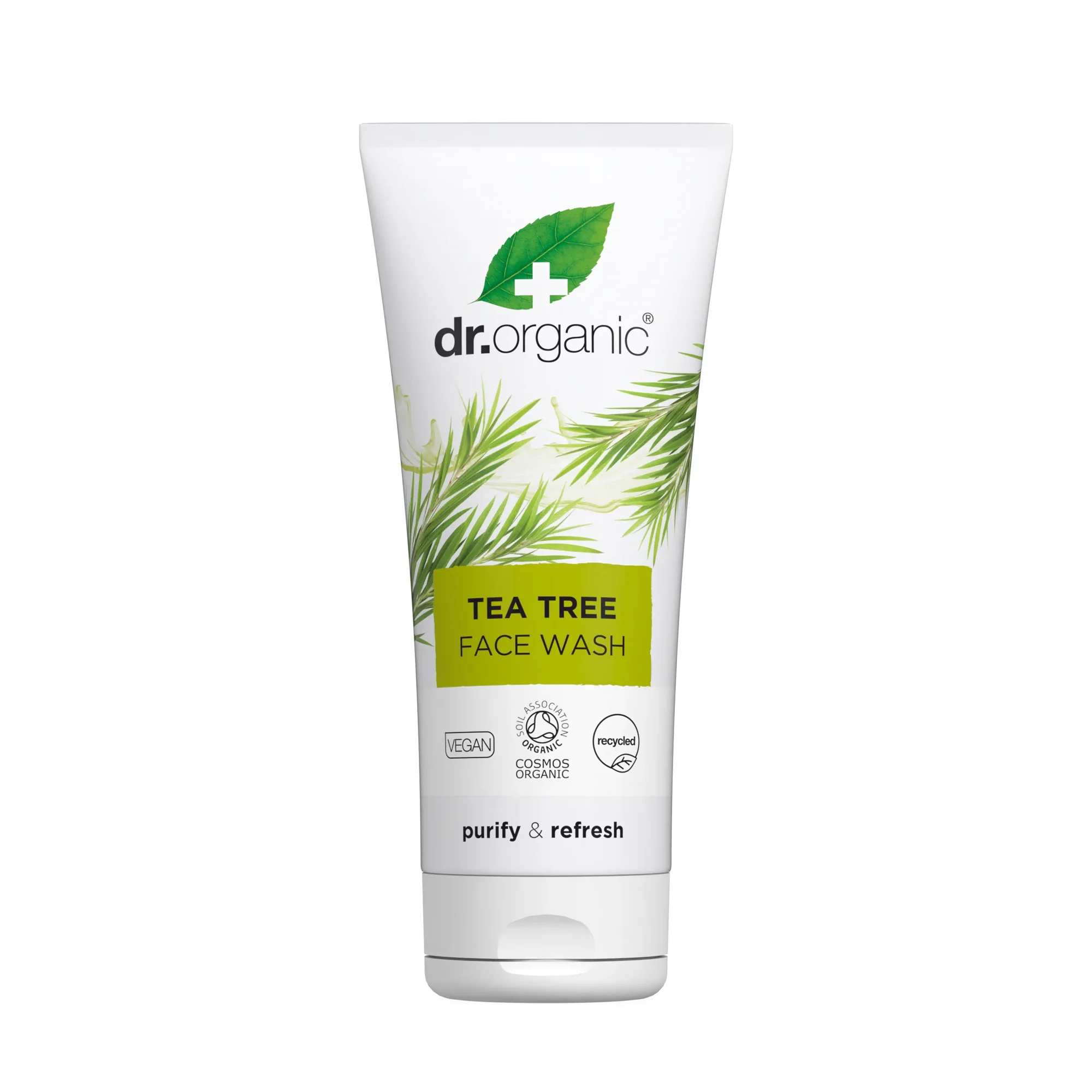 Dr Organic Face Wash Tea Tree 200 Ml