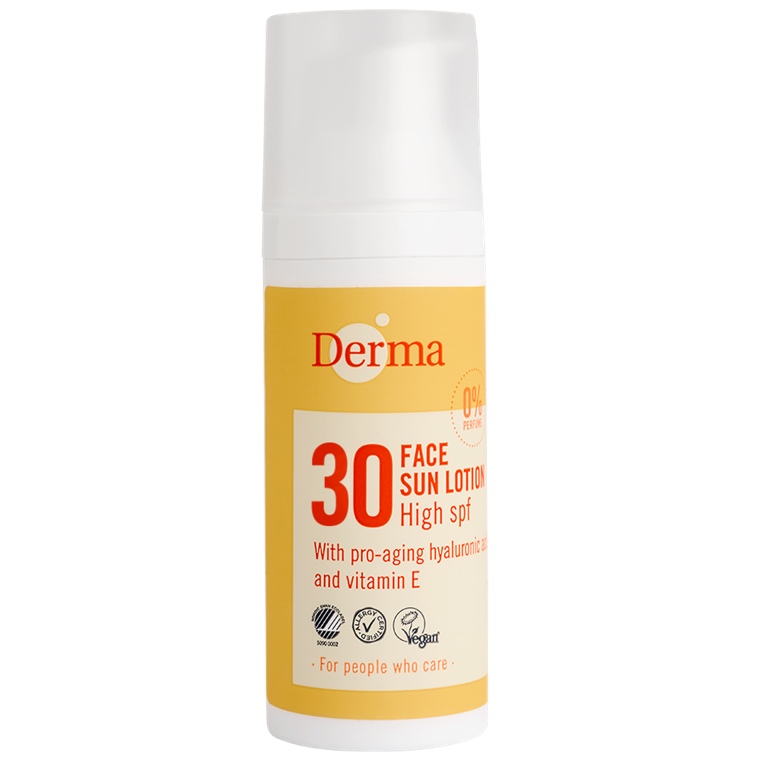Derma Ansigtssolcreme Spf30  50 Ml    økologisk Solcreme   Vandfast Solcreme