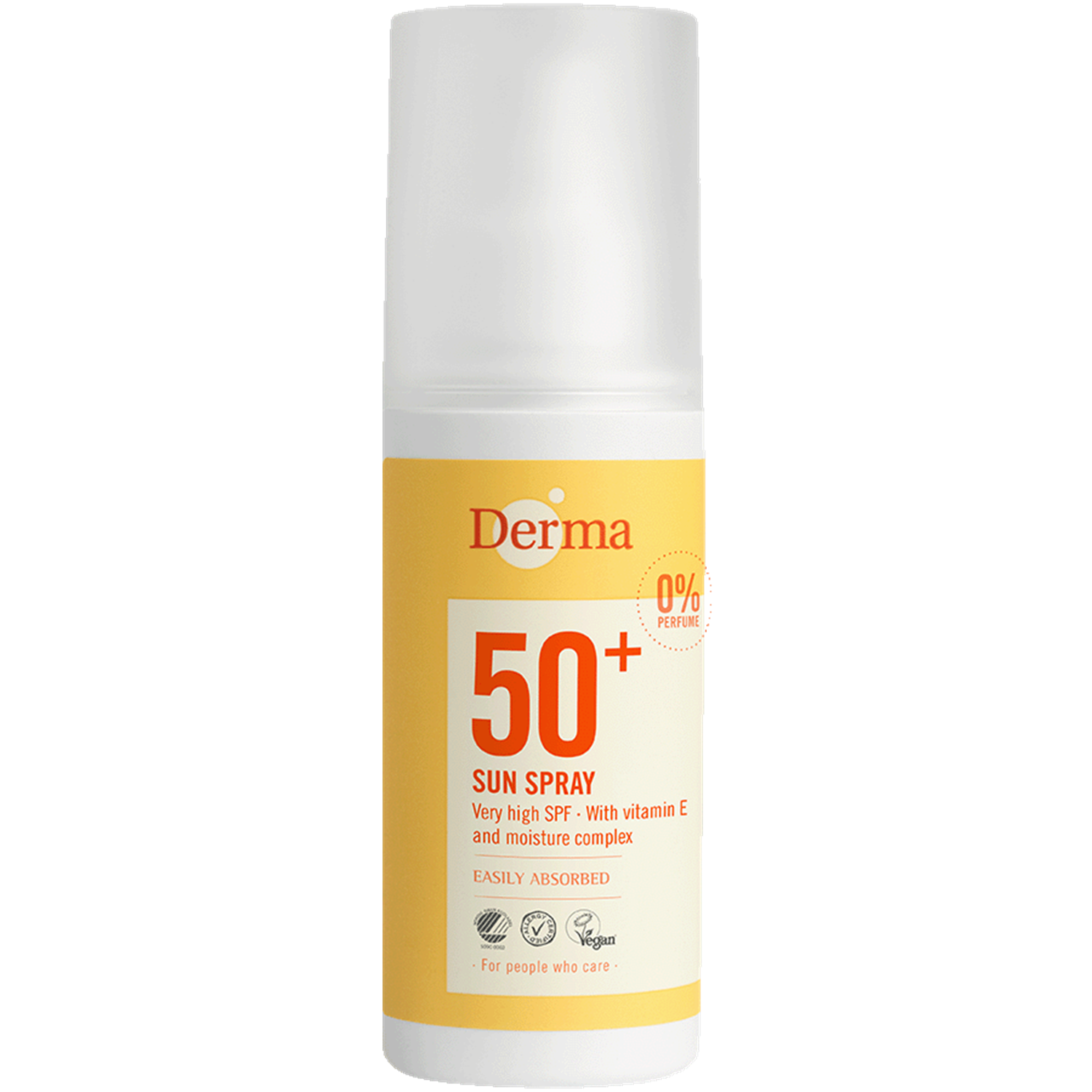 Derma Sun Solspray Spf50   150 Ml    Vandfast Solcreme