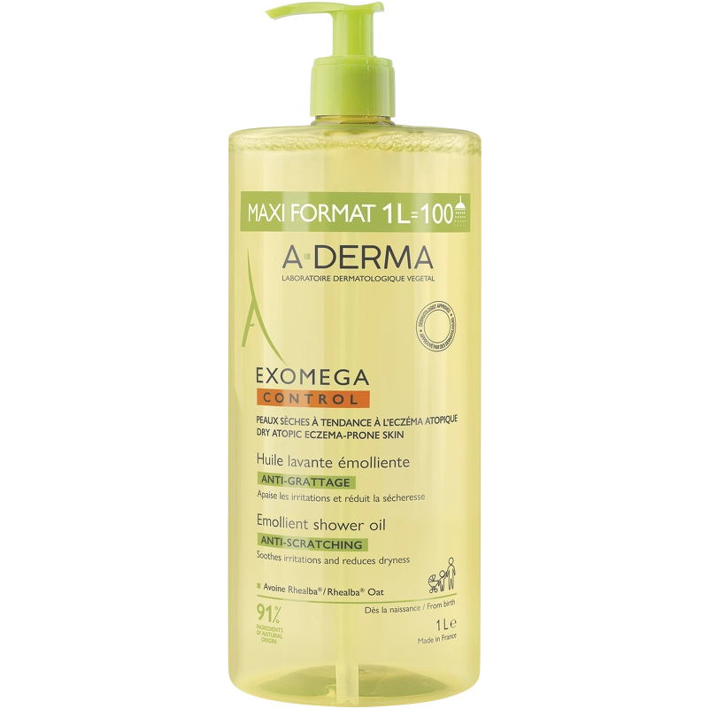 A Derma Exomega Control Shower Oil 1000 Ml