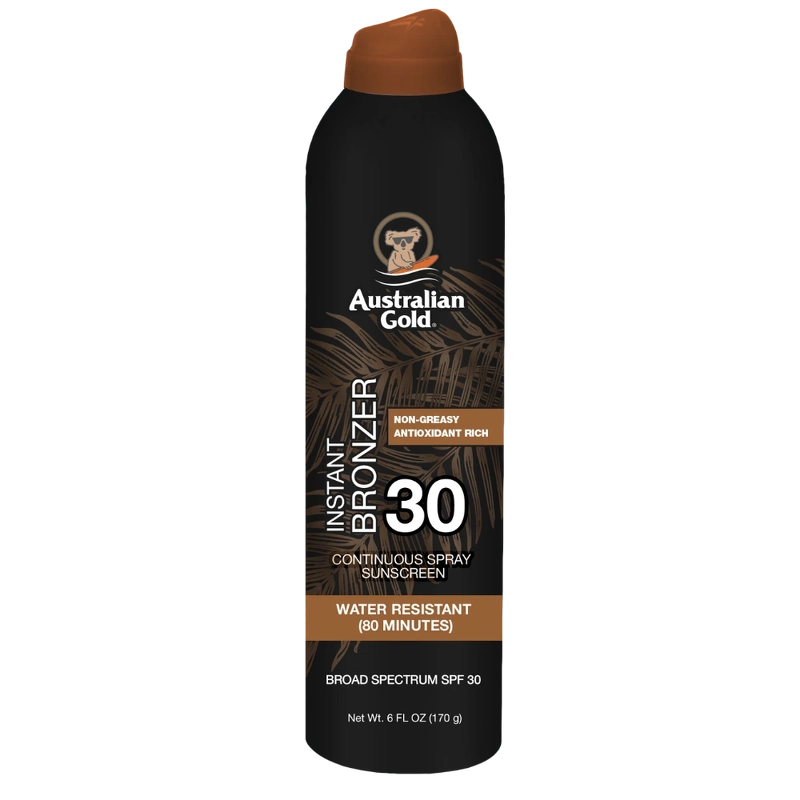 Australian Gold Instant Bronzer Continuous Spray Spf 30 177 Ml