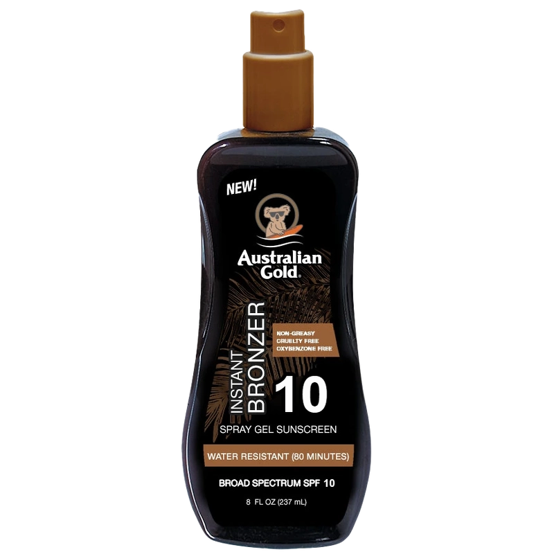 Australian Gold Instant Bronzer Spraygel Spf 10   237 Ml