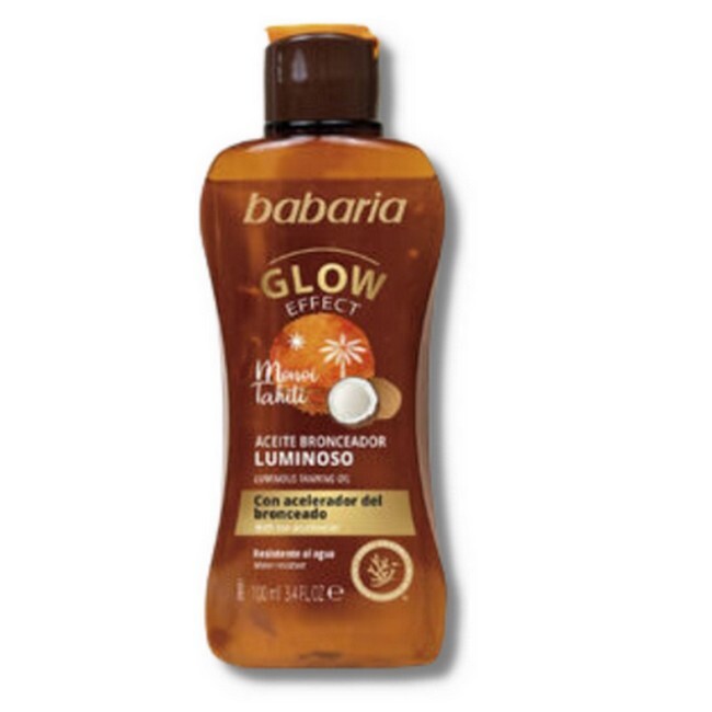 Babaria   Luminous Tanning Oil Glow Effect Monoi Tahiti   100 Ml
