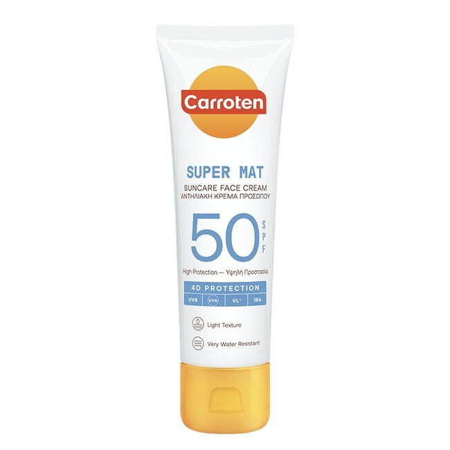 Carroten   Super Mat Suncare Face Cream Spf 50   50 Ml