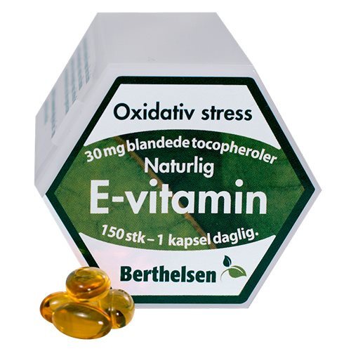 Naturlig E Vitamin Berthelsen 150 Kapsler
