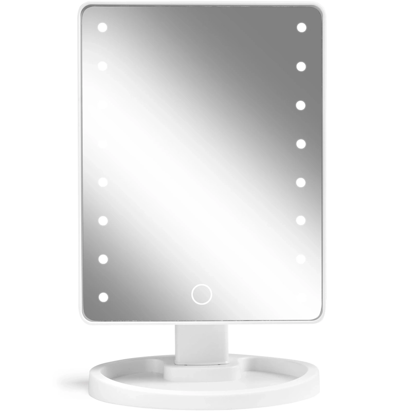 Gillian Jones Hollywood Mirror With Touch   Usb C   White 10261 90