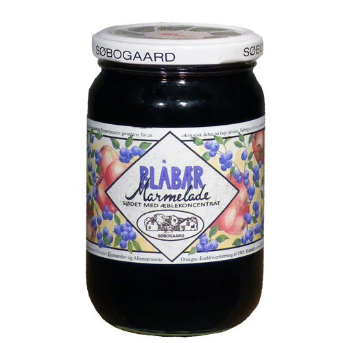 Blåbærmarmelade Sødet M æble ø