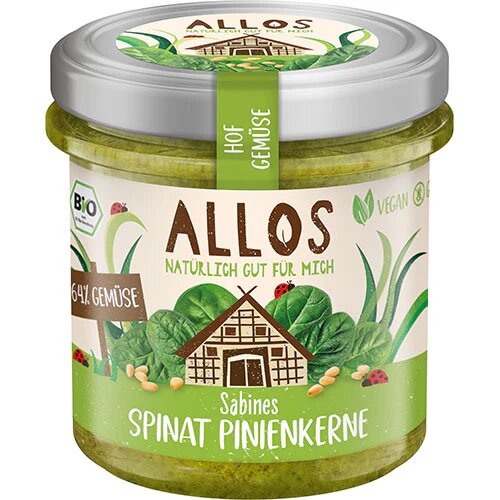Smørepålæg Spinat Og Pinjekerner ø Farm Vegetables   135 Gram
