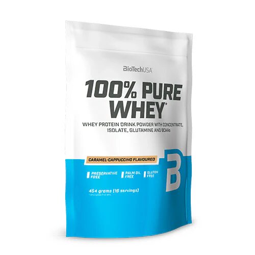 100  Pure Whey Protein Pulver Caramel Cappuccino