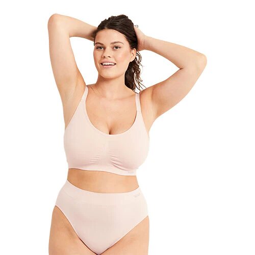 Full Bust Wireless Bra Nude Str L