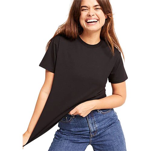 Women S Classic Crew Neck T Shirt Sort Str M