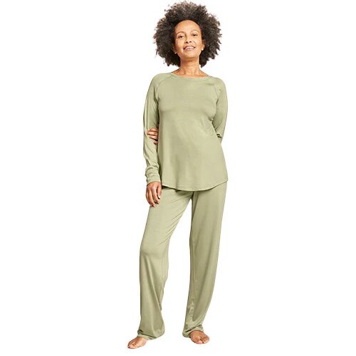 Goodnight Raglan Sleep Top Sage Str L