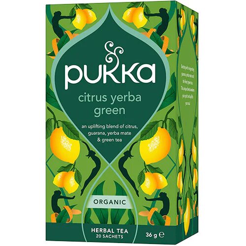 Citrus Yerba Green Te økologisk 20 Breve