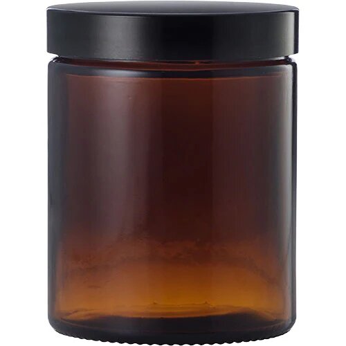 Brun Glaskrukke   180 Ml