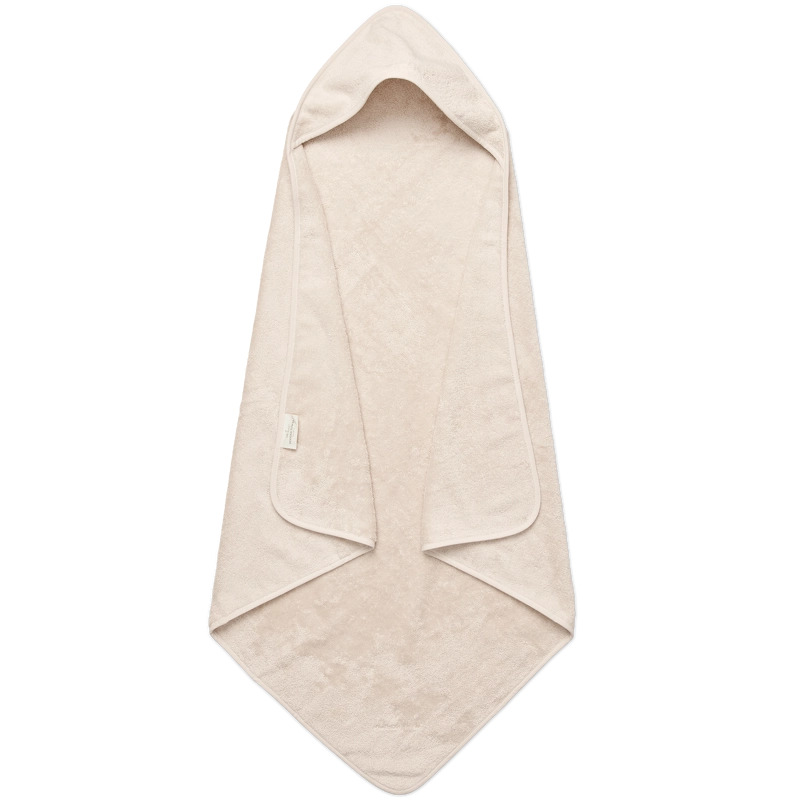 Lille Kanin Hooded Towel Terry 100x100 Cm   Vanilla Ice