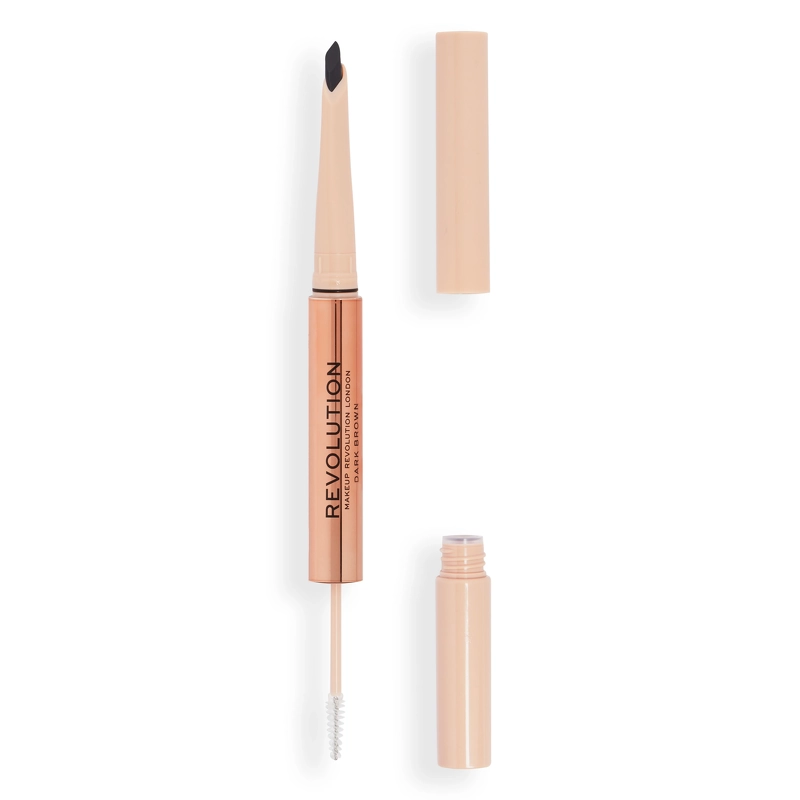Makeup Revolution Fluffy Brow Filter Duo 1 Ml Dark Brown