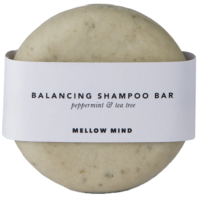 Mellow Mind Balancing Shampoo Bar Peppermint   Tea Tree Oil 80 Gr 80 G   Green