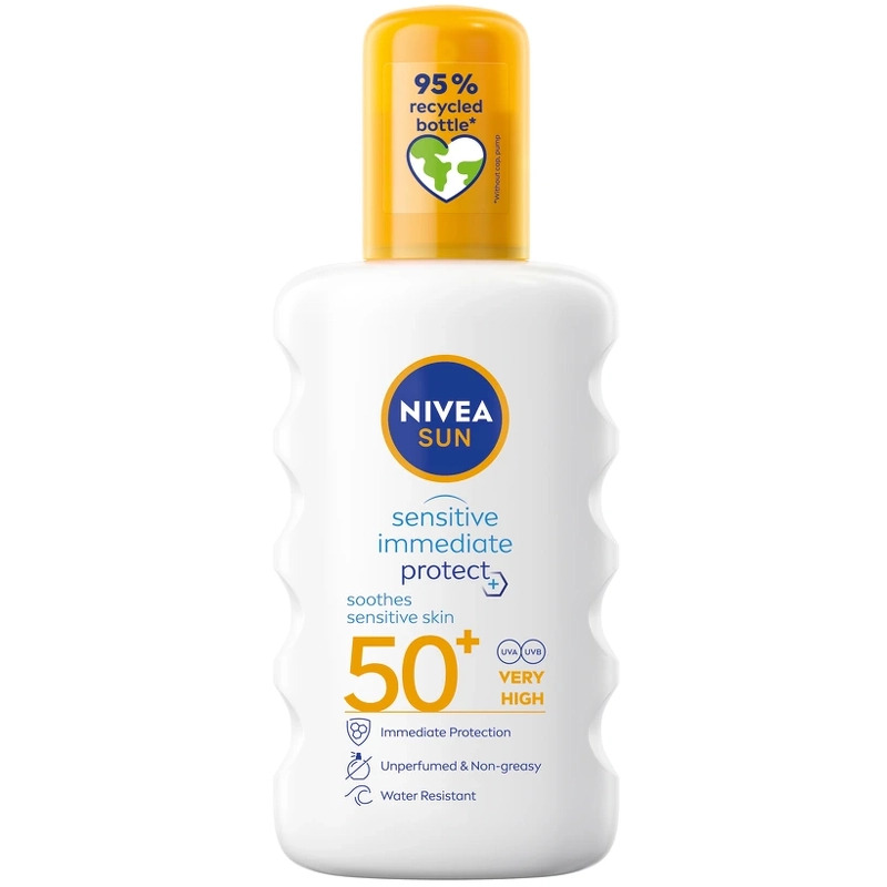 Nivea Sun Sensitive Protect   Soothing Spray Spf 50    200 Ml