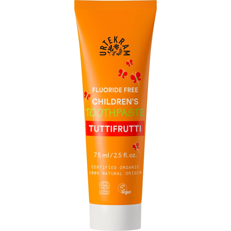 Urtekram Children Apos S Flouride Free Tuttifrutti Toothpaste 75 Ml