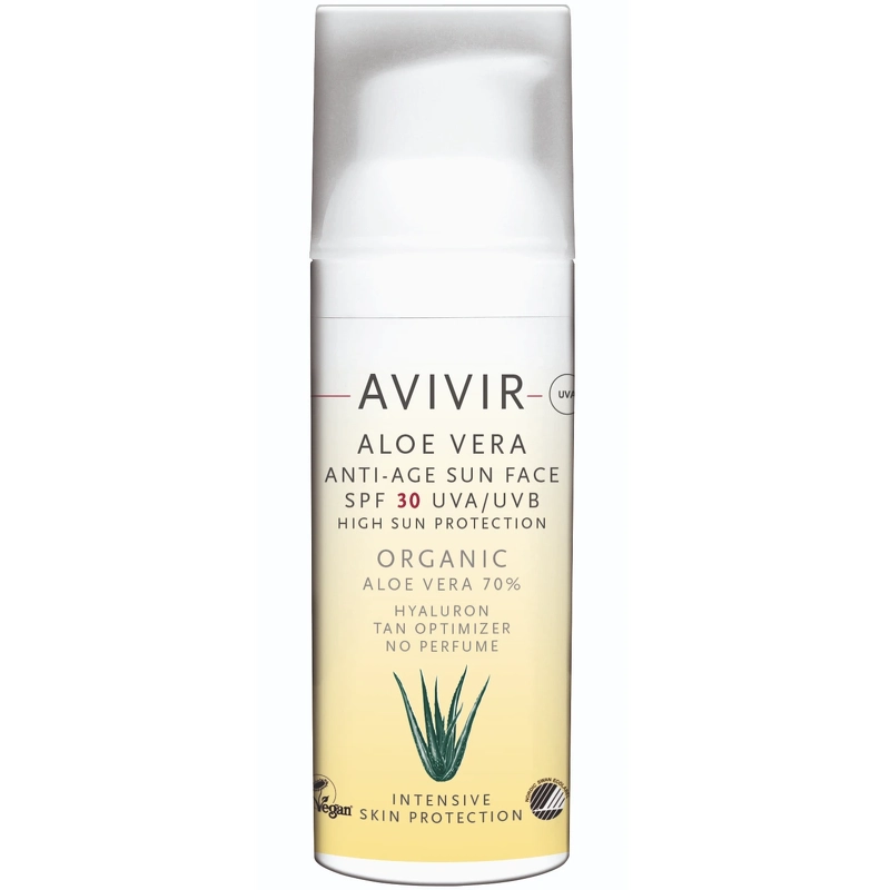 Avivir Aloe Vera Anti Age Sun Face Spf30   50 Ml