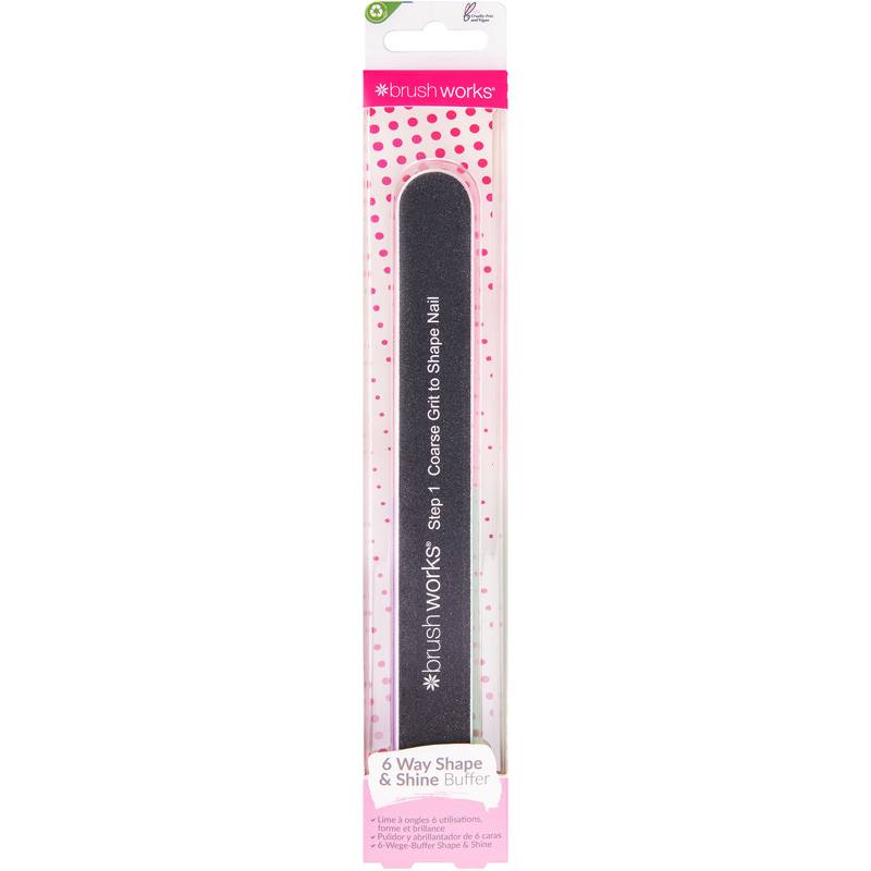 Brushworks 6 Way Shape Shine Nail Buffer