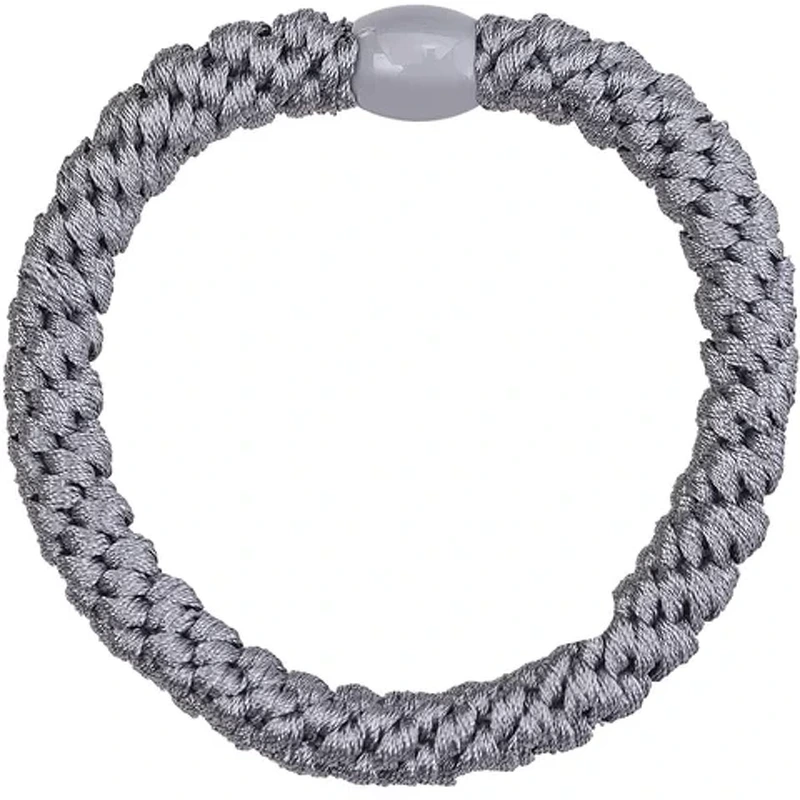 By Stær Braided Hairtie   Dark Grå
