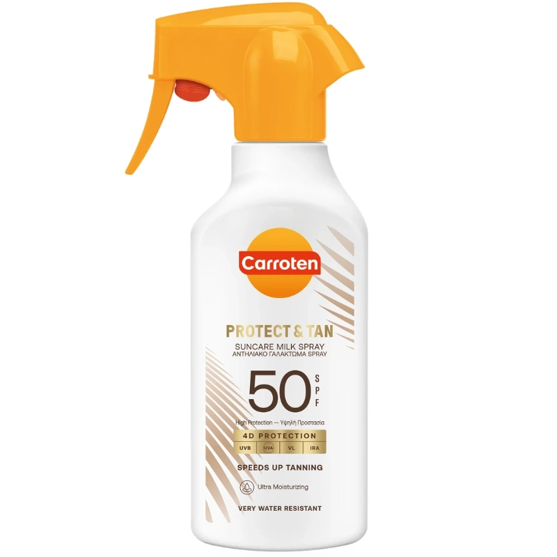 Carroten Protect   Tan Milk Trigger Spf 50   270 Ml