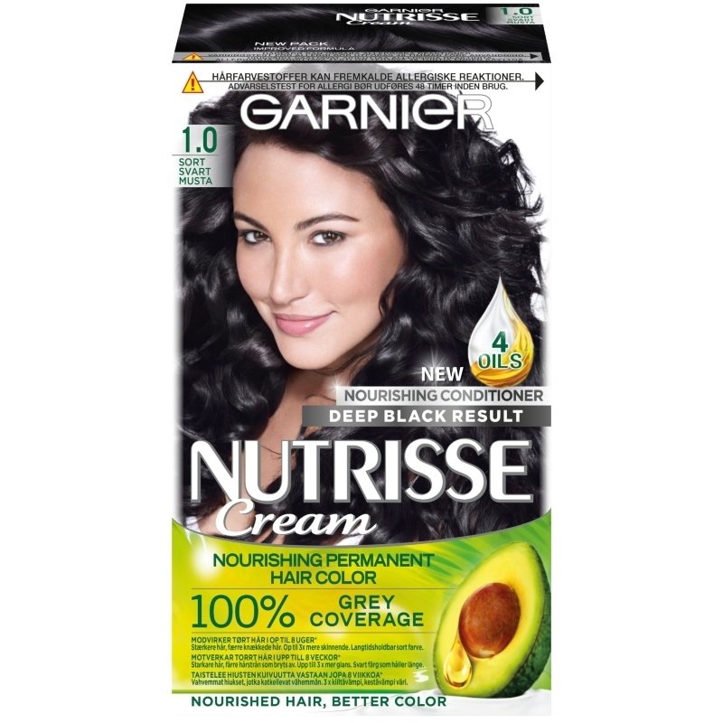 Garnier Nutrisse Cream 1 0 Sort 160 Ml 1 Sort