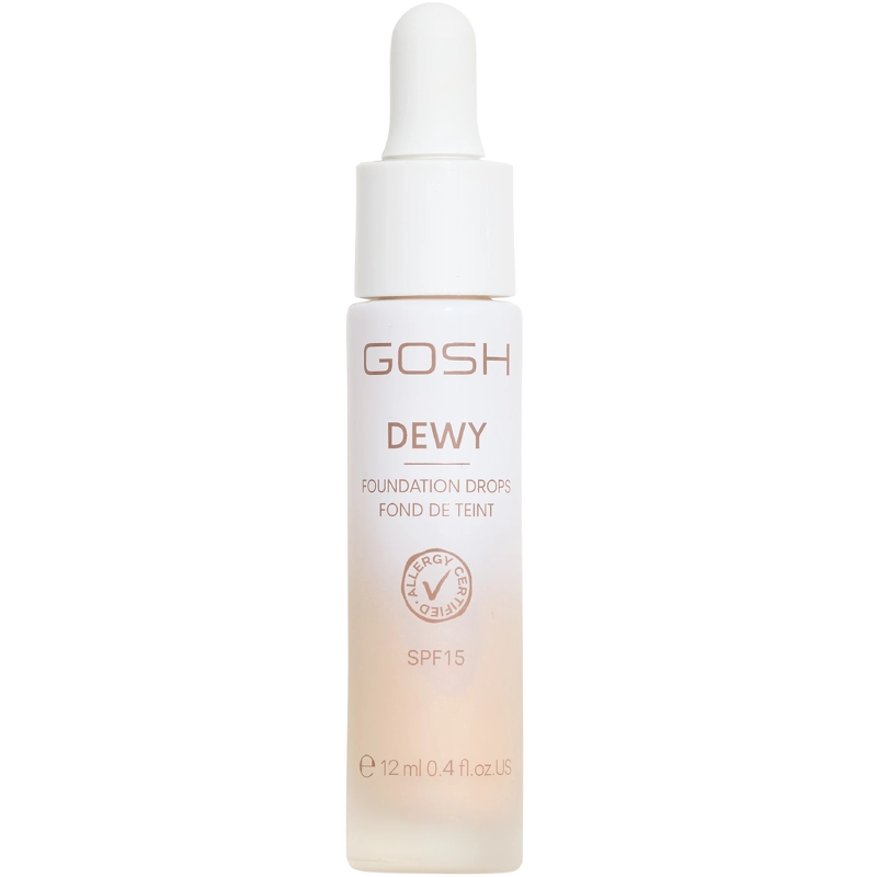 Gosh Copenhagen Gosh Dewy Foundation Drops 12 Ml   002 Porcelain