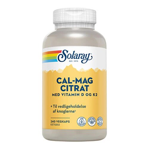 Cal Mag Citrat Med Vitamin D Og K2   240 Kapsler