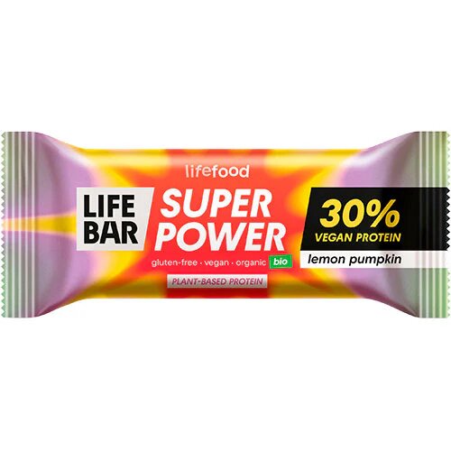 Super Power Proteinbar Lemon Pumpkin øko 40 Gram