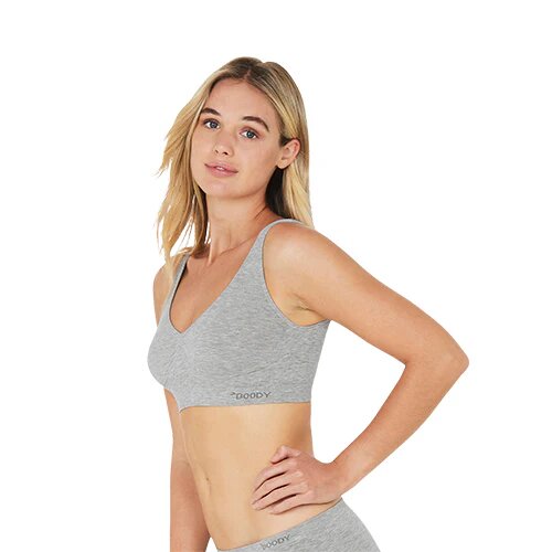 Shaper Crop Bra Lysegrå Str M 1 Stk