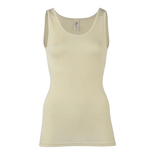 Top Uld Silke Natural Str 46 48