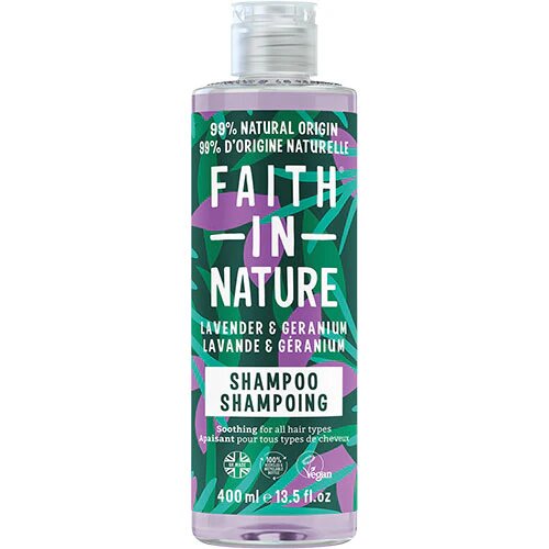 Shampoo Lavendel   Geranium   Faith In Nature   400 Ml