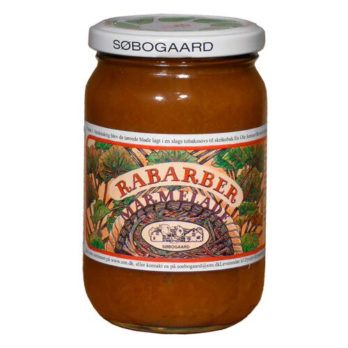 Rabarbermarmelade øko    400 Gram