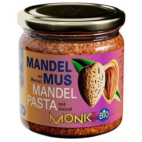 Mandelsmør Brun ø Monki   330 Gram