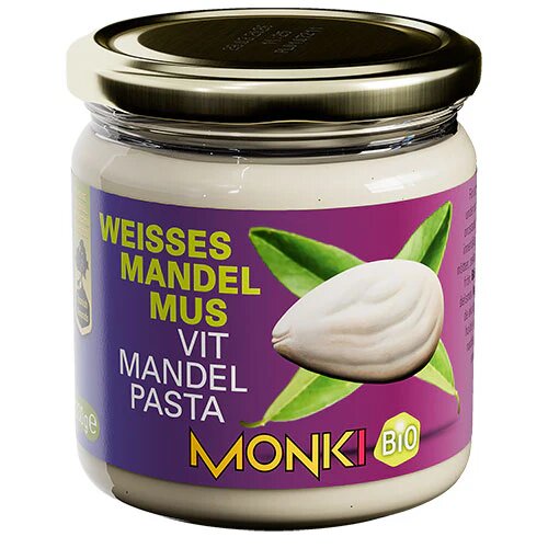 Mandelsmør Hvid ø Monki   330 Gram