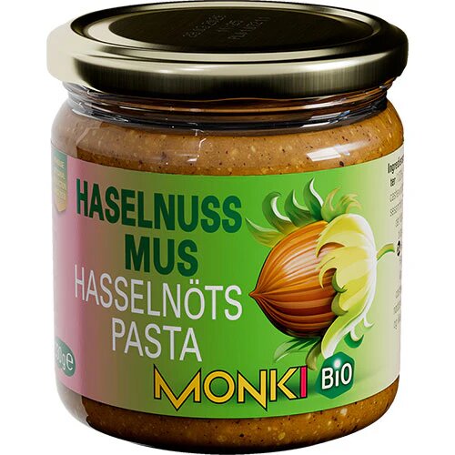 Hasselnøddesmør ø Monki   330 Gram