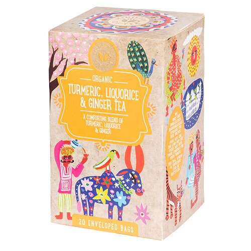 Gurkemeje  Lakrids   Ingefær Te øko    20 Breve