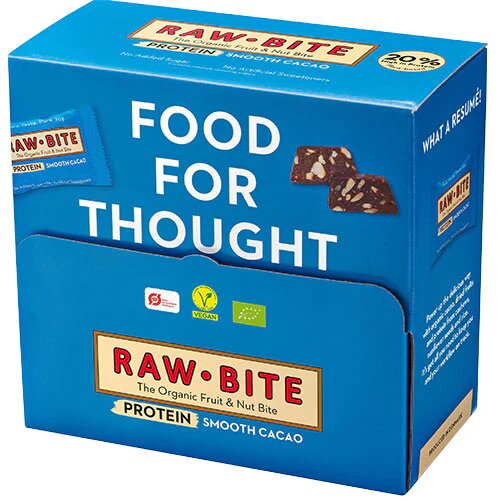 Rawbite Officebox Protein Smooth Cacao 45x15g øko 1 Pk