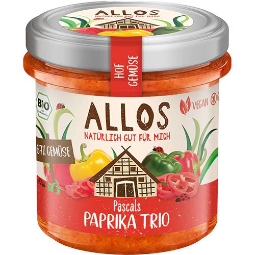 Smørepålæg Paprika Trio øko    135 Gram