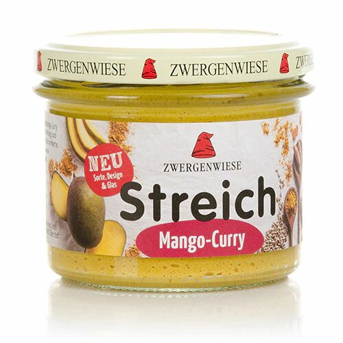 Smørepålæg Mango Karry Streich øko 180 Gram