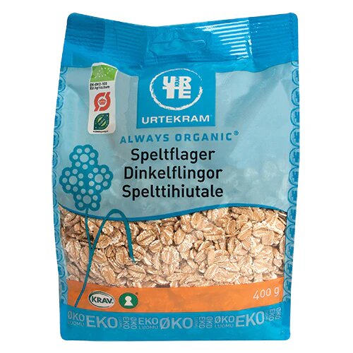 Spelt Flager økologisk 400 Gram