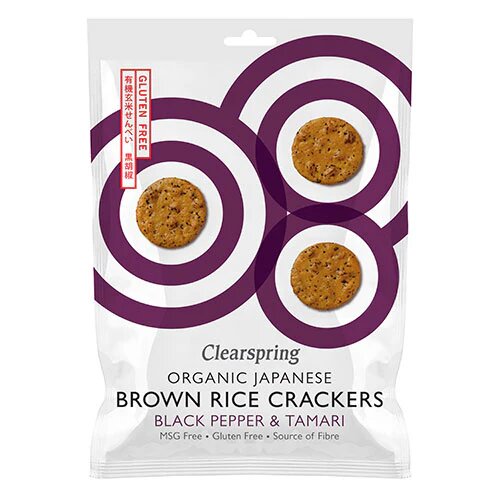 Rice Cracker Black Pepper Tamari øko 40 Gram
