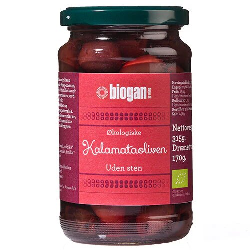 Oliven Kalamata U Sten øko 340 Gram