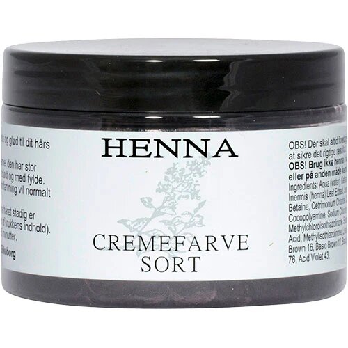 Henna Cremefarve Sort