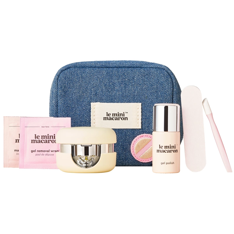 Le Mini Macaron Gel Manicure Travel Kit 1 Pieces   Milky