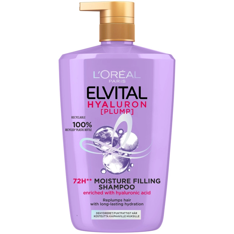 L Apos Oreal Paris Elvital Hyaluron Plump Shampoo 1000 Ml
