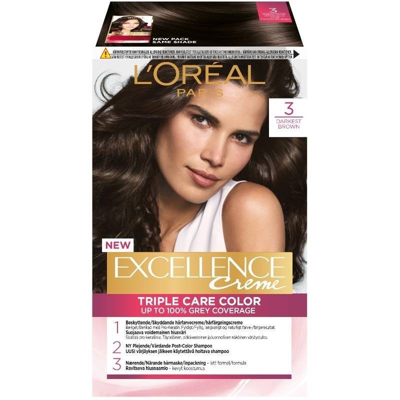 L Apos Oreal Paris Excellence 3 Darkest Brown