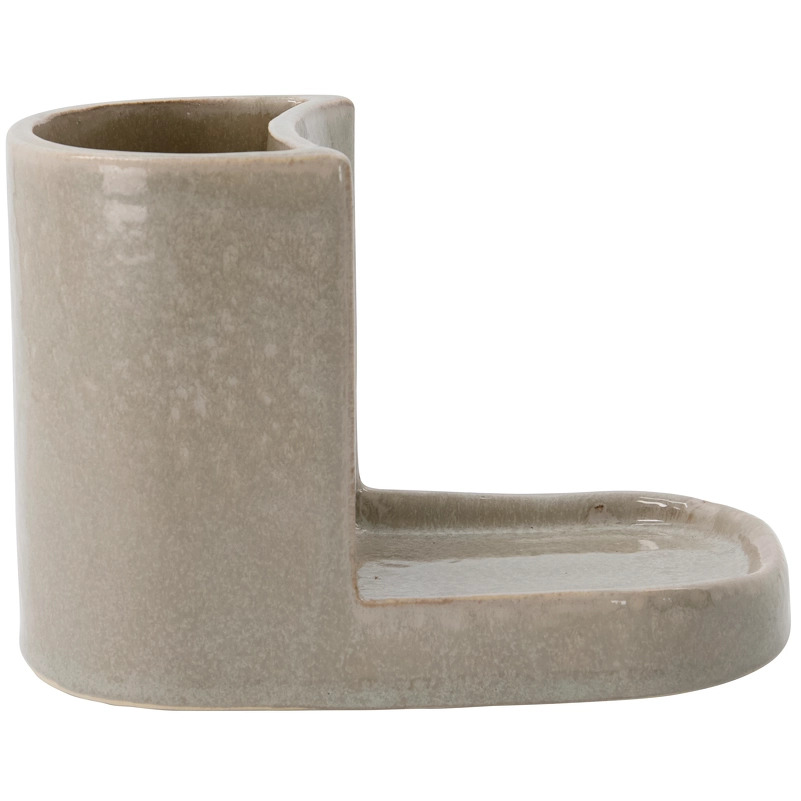 Meraki Datura Brush Soap Holder Small Shellish Grå